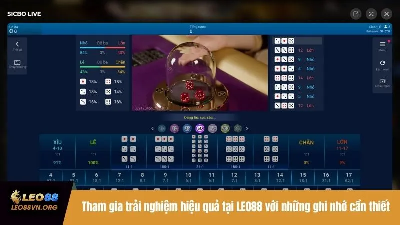 Tham gia trải nghiệm hiệu quả tại LEO88 với những ghi nhớ cần thiết