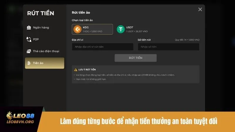 Làm đúng từng bước để nhận tiền thưởng an toàn tuyệt đối