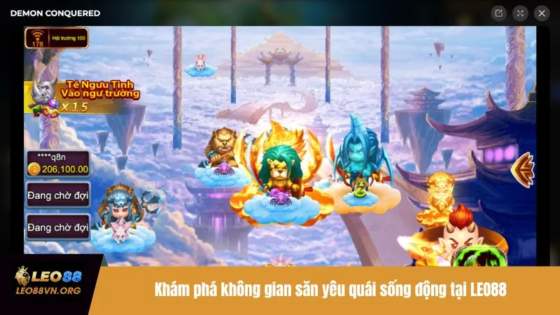 Khám phá không gian săn yêu quái sống động tại LEO88