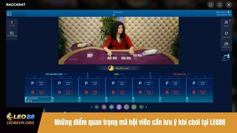 Những điểm quan trọng mà hội viên cần lưu ý khi chơi tại LEO88