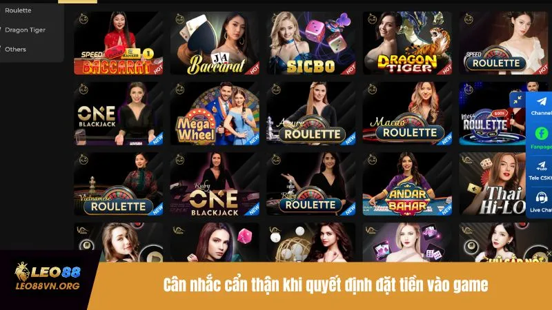 Cân nhắc cẩn thận khi quyết định đặt tiền vào game