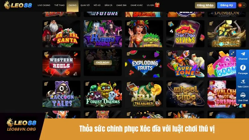 Thỏa sức chinh phục Xóc đĩa với luật chơi thú vị