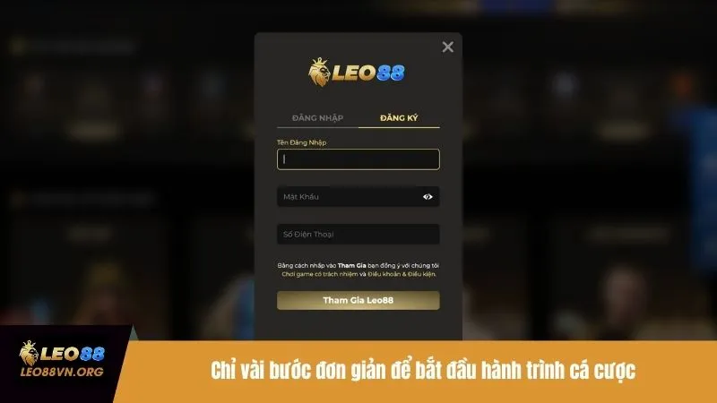 Chỉ vài bước đơn giản để bắt đầu hành trình cá cược